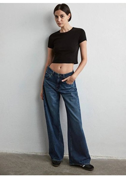 Siena Iconic Gölgeli Indigo Mavisi Jean Pantolon 1010763-89246 fiyatları