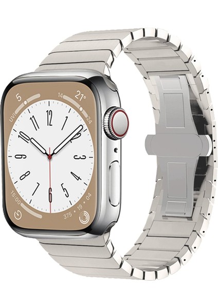 Apple Watch 41MM KR413 Fine Steel Kordon - Yıldız Işığı 11