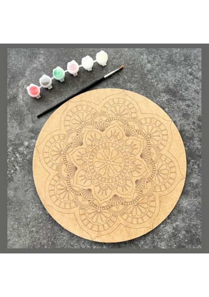 Yetişkinler Için Ahşap Mandala-3
