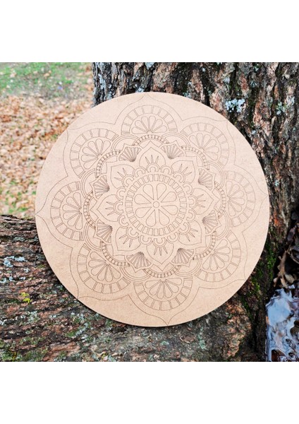 Yetişkinler Için Ahşap Mandala-3