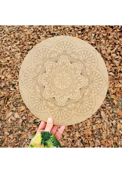 Yetişkinler Için Ahşap Mandala-3