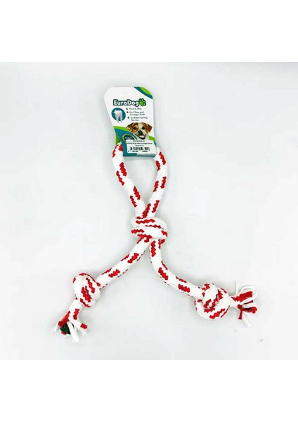 Diş İpi Halka Üç Düğüm Kırmızı Beyaz 30 cm