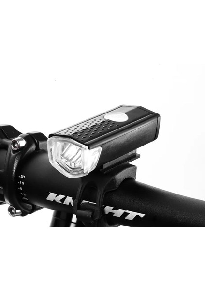 Su Geçirmez USB Şarj LED Bisiklet Scooter Ön Far Arka Işık Lambası Işık Seti Bisiklet Far