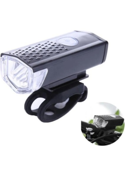Su Geçirmez USB Şarj LED Bisiklet Scooter Ön Far Arka Işık Lambası Işık Seti Bisiklet Far