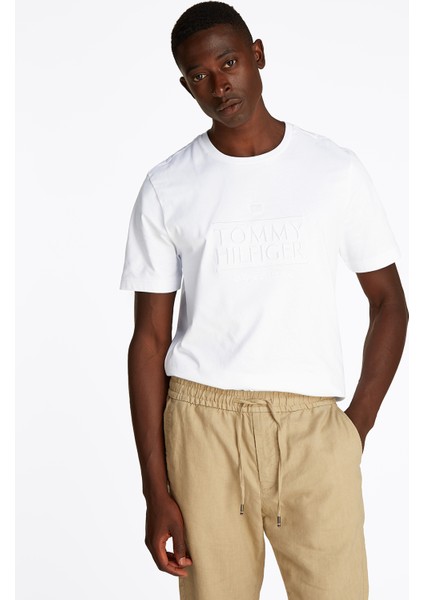 Beyaz Erkek T-Shirt MW0MW38620YBR