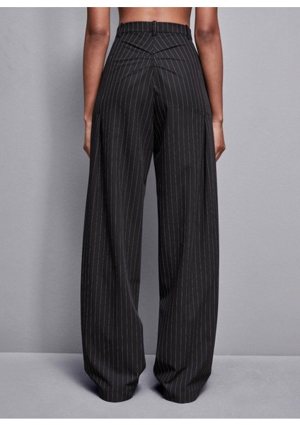 Normal Bel Standart Siyah Kadın Pantolon 8P0614 fırsatları