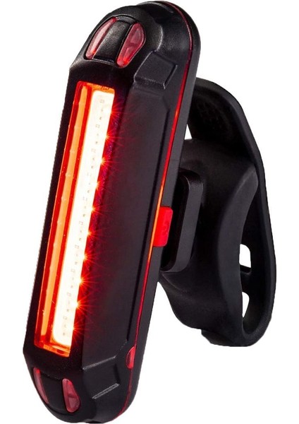 Bisiklet - Scooter Kırmızı Çakar Işık Bisiklet LED USB Şarj 100 Lümen Su Geçirmez