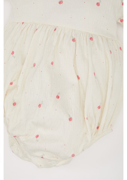 Kız Bebek Yenidoğan Floral Uzun Kollu Çıtçıtlı Body D9092A525SP