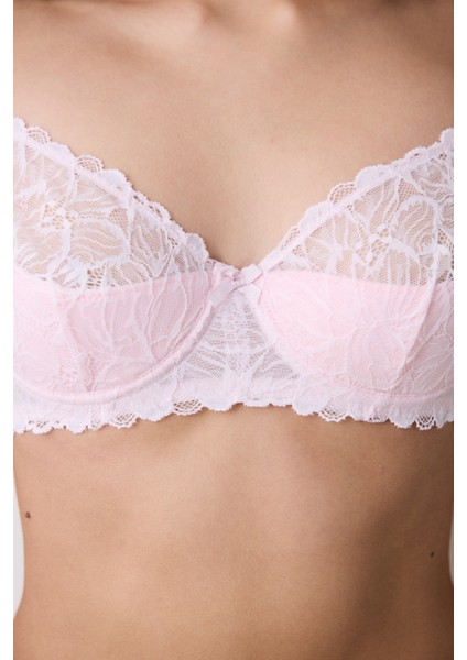 Valeria Lace Dantel Pembe Sütyen modelleri