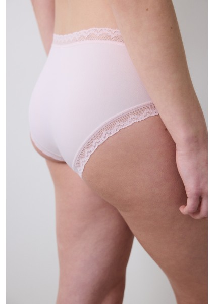 Easy Micro Lace Hipster Pembe Külot