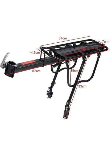 Bisiklet Arka Port Bagaj Alüminyum Ergonomik Tasarım Ayarlanabilir Bagaj Sport View Montaj Seti indirimleri