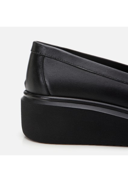 01AYH306660A100 Deri Siyah Kadın Loafer
