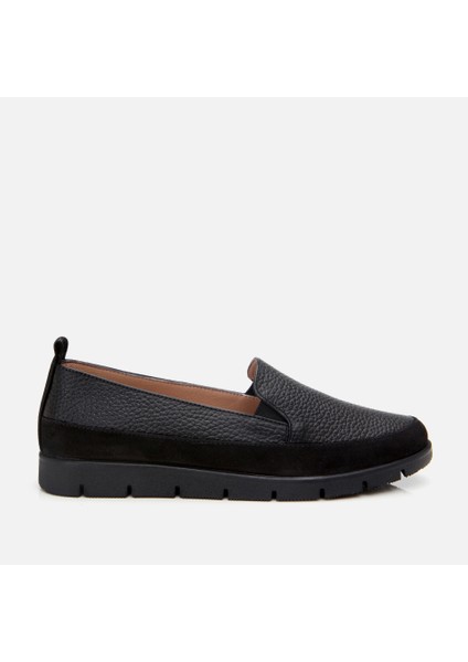 01AYH306710A100 Deri Siyah Kadın Loafer