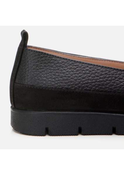 01AYH306710A100 Deri Siyah Kadın Loafer