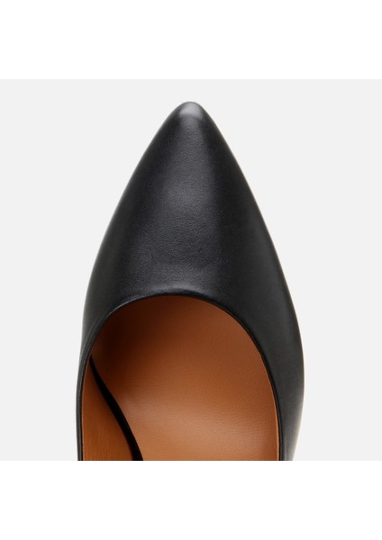 01AYH304180A100 Deri Siyah Kadın Stiletto