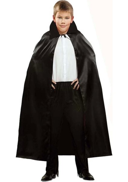 Siyah Renk Yakalı Halloween Pelerini 90 cm modelleri