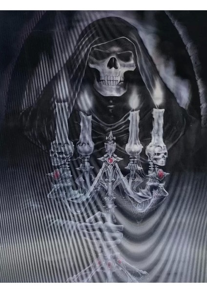 5d Elmas Boyama 3 Farklı Resim Değişenli Halloween Iskelet Tablosu 30X40 cm fiyatları