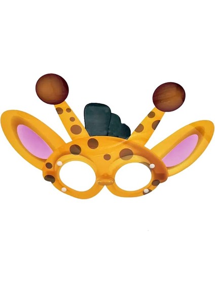 Gösteri Için Pvc Plastik Zürafa Çocuk Hayvan Gözlüğü Maskesi 1 Adet fiyatları