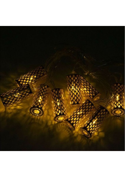 Ramazan Temalı Gün Işığı 10 Ampullü Kandil Şeklinde Pilli LED Işık 2 mt fiyatları