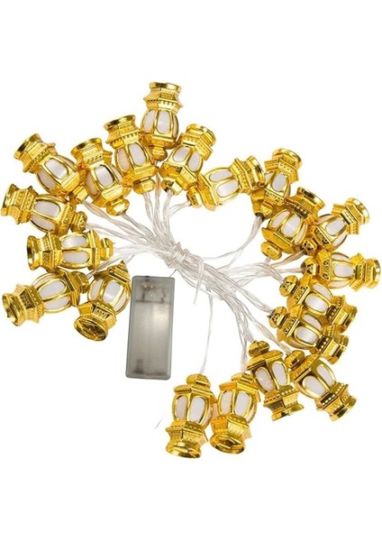 Ramazan Temalı Karışık Renk 20 Plastik Ampullü Fener Şeklinde Pilli LED Işık 3 mt fırsatları