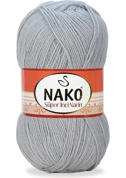 Süper Inci Narin 12936 Gri (5 Adet) Örgü Ipi