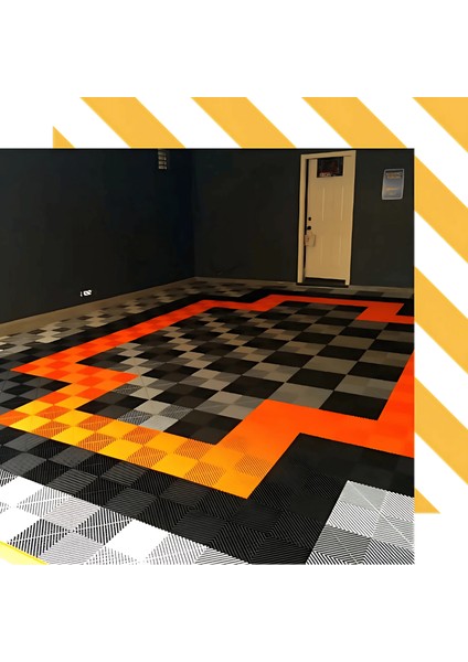 EASYPOSE Plastik Yer Karosu Zemin Döşemesi Yer Izgarası Banyo, Bahçe, Otogaraj, Tuning Zemin Paspası 25 ADET modelleri