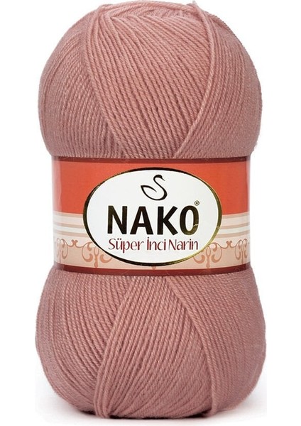 Süper Inci Narin 13488 Gelin Pembesi (5 Adet) Örgü Ipi