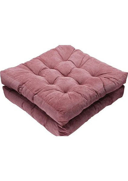 Yer Oturma Minderi Ev Dekorasyon Çok Amaçlı Kadifemsi Babyface Kumaş Tasarım 60 x 60 cm