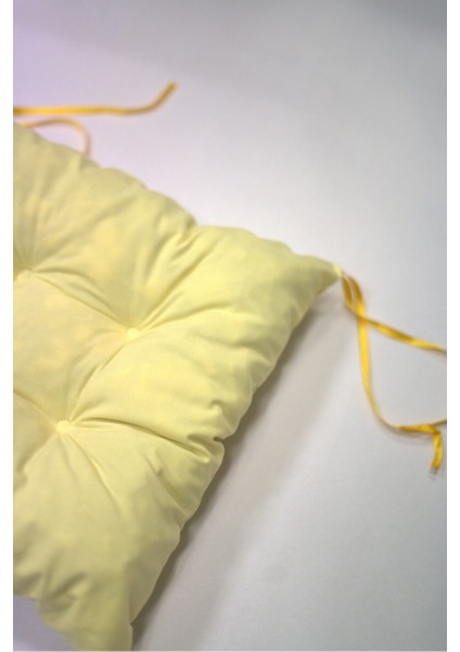 4'lü Pofidik Kare Sandalye Minderi 40 x 40 cm Sarı modelleri