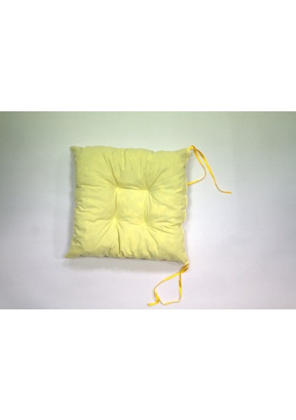 4'lü Pofidik Kare Sandalye Minderi 40 x 40 cm Sarı fırsatları