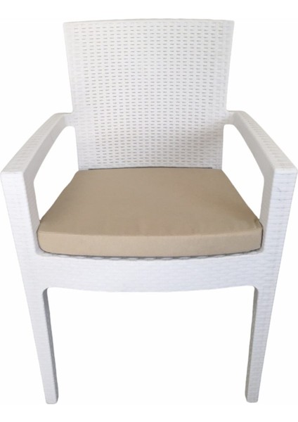 Bykutlay Süngerli Fermuarlı Tek Alt Rattan Sandalye Minderi