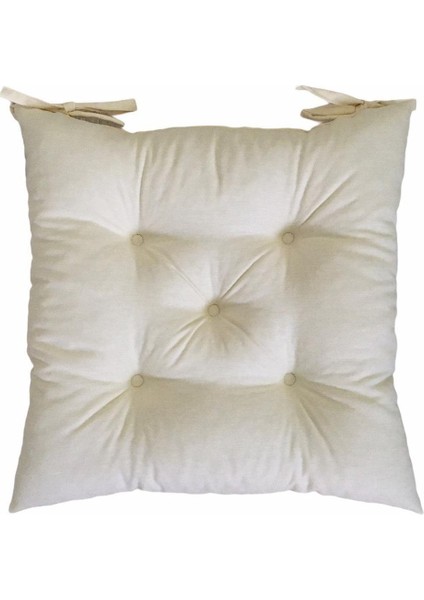Sandalye Minderi Krem Rengi, 55 x 55 cm