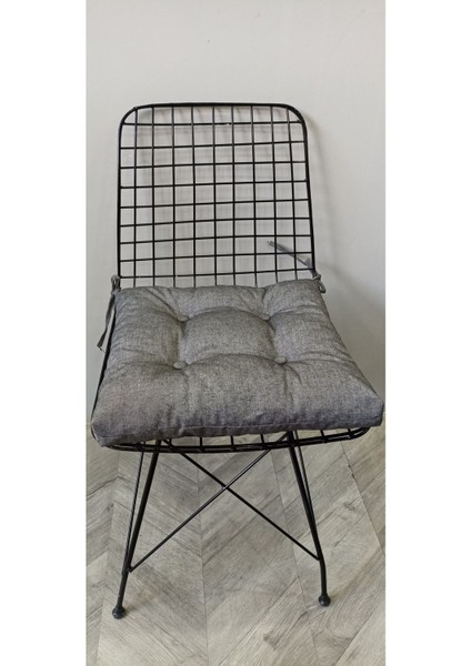 Pofidik Eco Gri Siyah Kare Sandalye Minderi 40 x 40 cm fiyatları