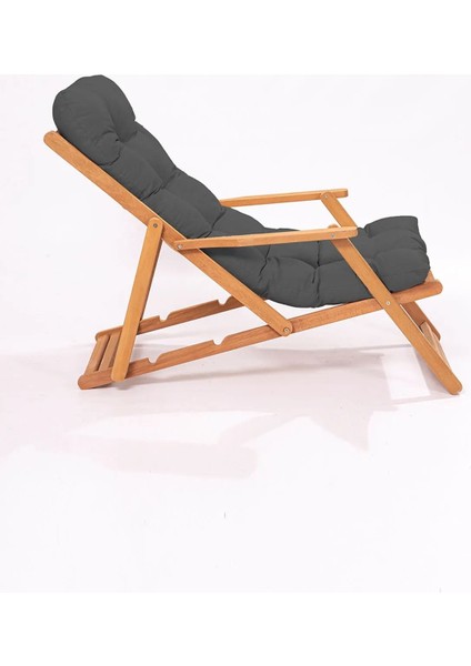 Bahçe&balkon&teras&plaj Su Geçirmez Uv Korumalı Kumaştan Şezlong Sandalye Minderi 110 x 50 cm 2 Adet