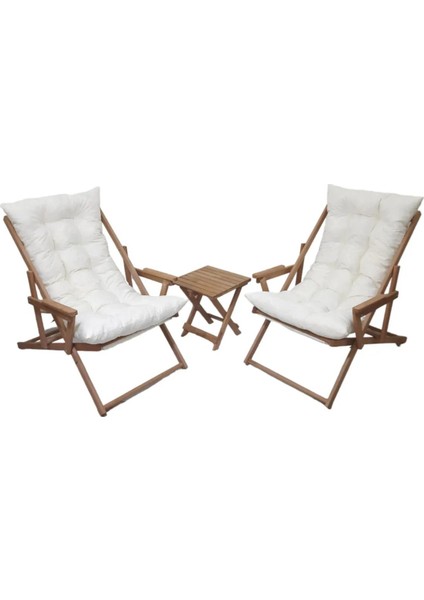 Bahçe&balkon&teras&plaj Su Geçirmez Uv Korumalı Kumaştan Şezlong Sandalye Minderi 110 x 50 cm 2 Adet