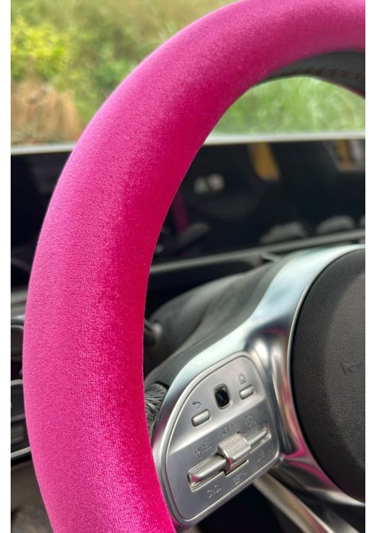 Düz Kadife Fuşya Direksiyon Kılıfı fiyatları