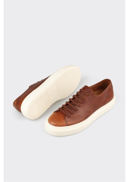 Taba Deri Erkek Spor Ayakkabı modelleri