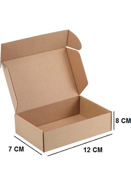 E-Ticaret Kutusu, Kargolama Kutusu 12X7X8 cm 50 Adet