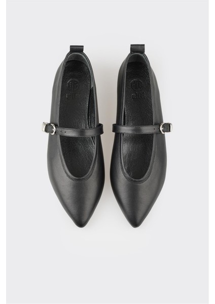 Siyah Deri Kadın Günlük Ayakkabı fırsatları