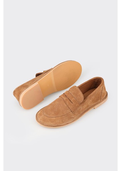 Taba Deri Kadın Günlük Ayakkabı modelleri