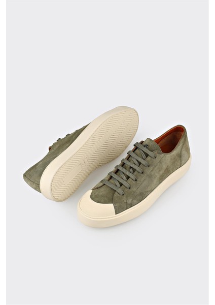 Yeşil Deri Erkek Spor Ayakkabı modelleri