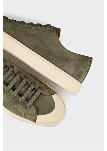 Yeşil Deri Erkek Spor Ayakkabı indirimleri