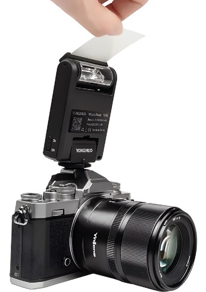 Yn6 Micro Bataryalı Universal Tepe Flaşı (Siyah)
