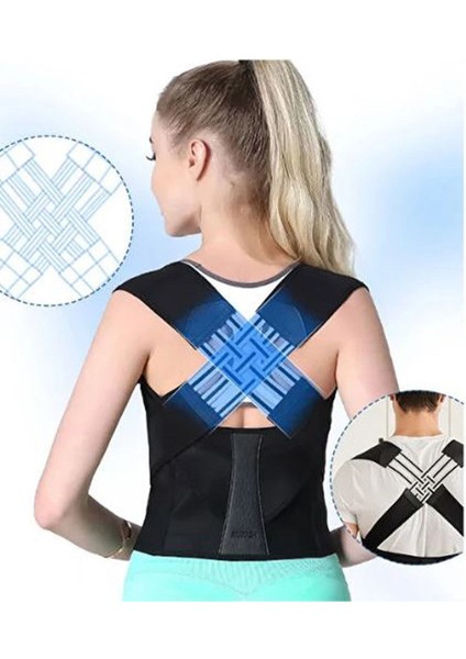 Ankaflex Dik Duruş Korsesi Medikal Erkek Kadın Medikal Sporcu Ortopedik Ayarlanabilir Sırt Korsesi