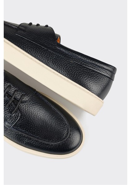 Lacivert Deri Erkek Günlük Ayakkabı indirimleri