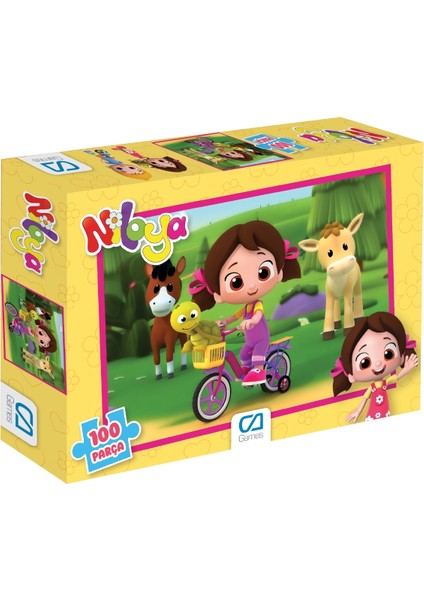 Niloya Lisanslı 100 Parça 34X24CM Çocuk Puzzle Yapboz Serisi