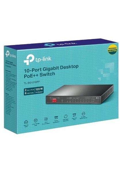 Tp Festa TL-SG1210PP 123W 8ge Poe Switch,2ge Uplin Uplınk