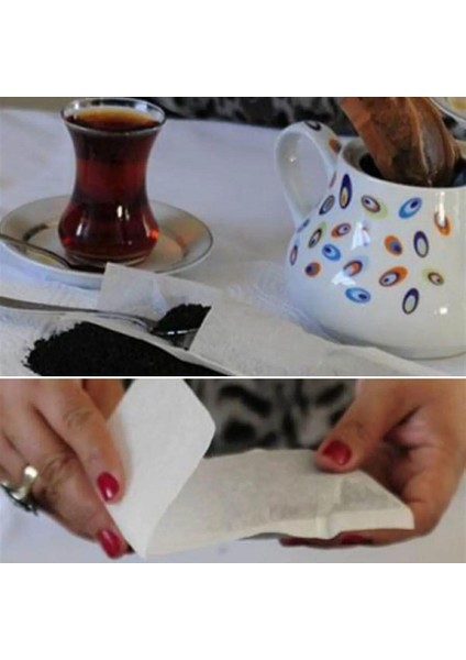 26 Adet Pratik Kullan At Çaybitki Çayıfiltre Kahve Demleme Poşeti Süzgeci (4767)