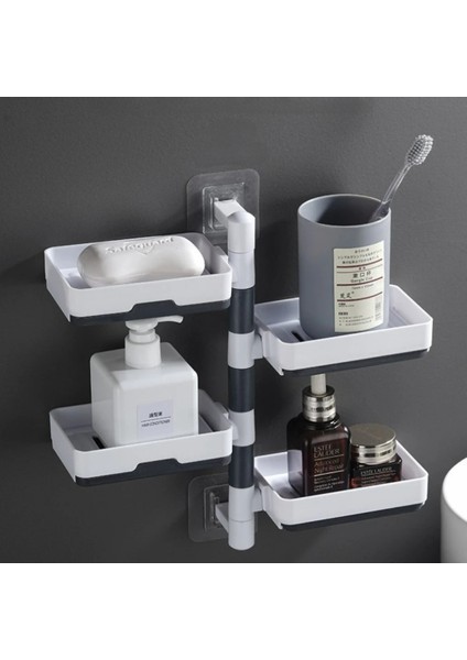 4 Katlı Pratik Katmanlı Banyo Organizer Standı Fonksiyonel Banyo Düzeni modelleri