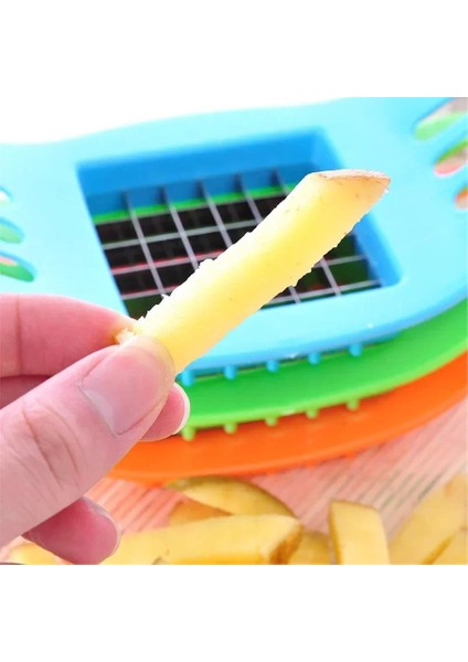 Pratik Bas Kes Patates Doğrama Dilimleme Aparatı Kare Kesme Dilimleme Aparatı